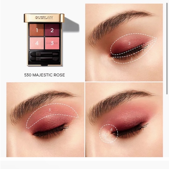 GUERLAIN Ombres G Eyeshadow Quad - 530 Majestic Rose - Picture 2 of 15